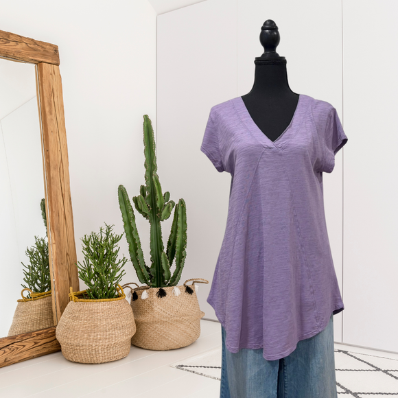 V-Neck Short Sleeve Top