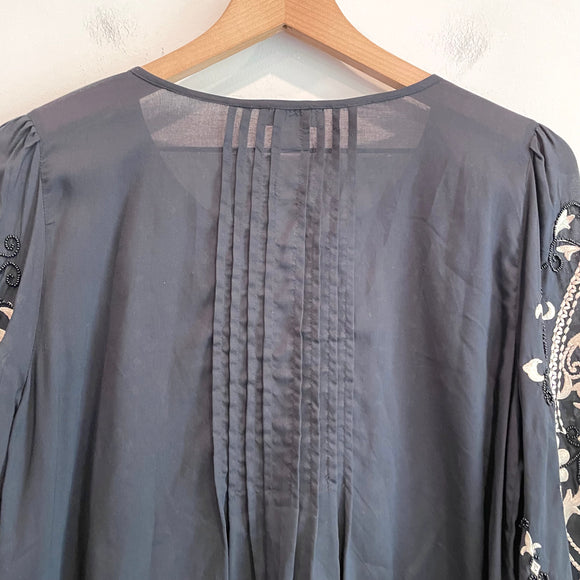Embroidered Beaded Top