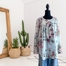 Floral Pleated Lightweight Top-1