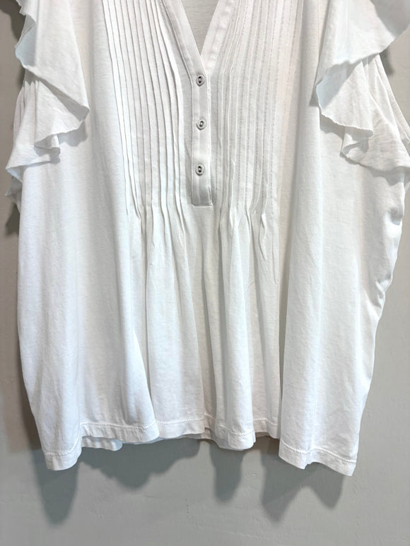 Ruffle Pleated Top