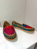 Leather Embroidered Flats-11