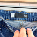 Button Fly Distressed Jean Shorts-4