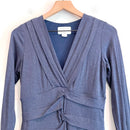 Long Sleeve V-Neck Sheath Dress-3