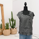 Ruffle Pleated Bib Top-1
