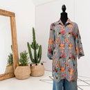 Tropical Floral Button Down Tunic-1