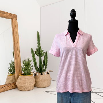 Striped Cuff Polo