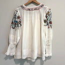 Floral Embroidered Peasant Top-10