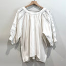 Crochet Eyelet Balloon Sleeve Top-2