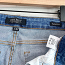Distressed Raw Hem Skinny Jeans-5