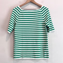 Striped Knit Stretch Sweater-8