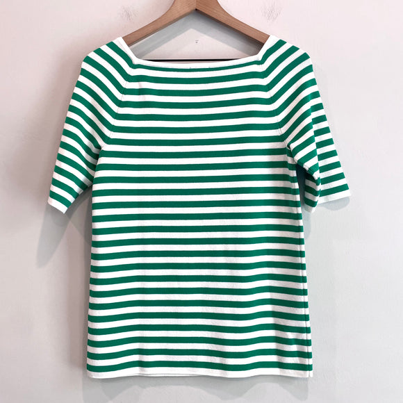 Striped Knit Stretch Sweater