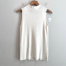 Sleeveless Mock Neck Sweater-7