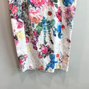 Textured Floral Sheath Dress-5