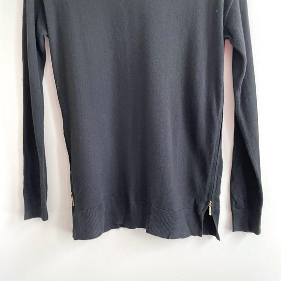 High Side Zip Sweater