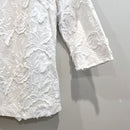 3D Floral 3/4 Sleeve Top-5