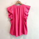 Ruffle V-Neck Top-9