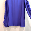 Cold Shoulder Long Sleeve Top-6