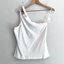 Ribbed One Shoulder Top-2