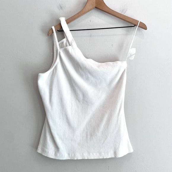 Ribbed One Shoulder Top