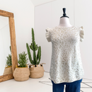 Metallic Leopard Ruffle Sweater-1