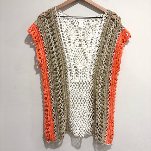 Open Crochet Knit Top