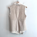 Faux Fur Lined Vest Jacket-11