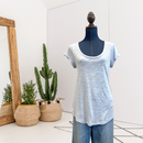 Rolled Short Sleeve Top-1