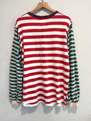 Striped Balloon Sleeve Tee-10