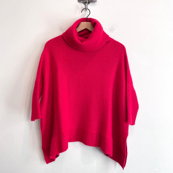 Cowl Turtleneck Cashmere Sweater