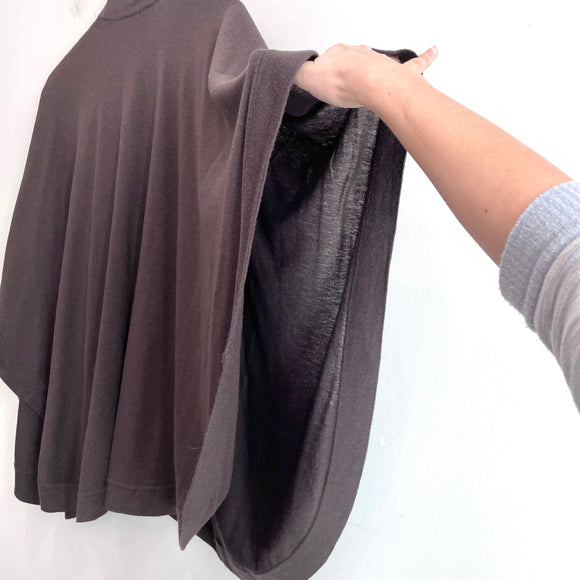 Open Poncho Wrap Sweater