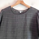 Semi-Sheer Plaid Top-3