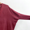 V-Neck Dolman Sleeve Oversized Sweater-6
