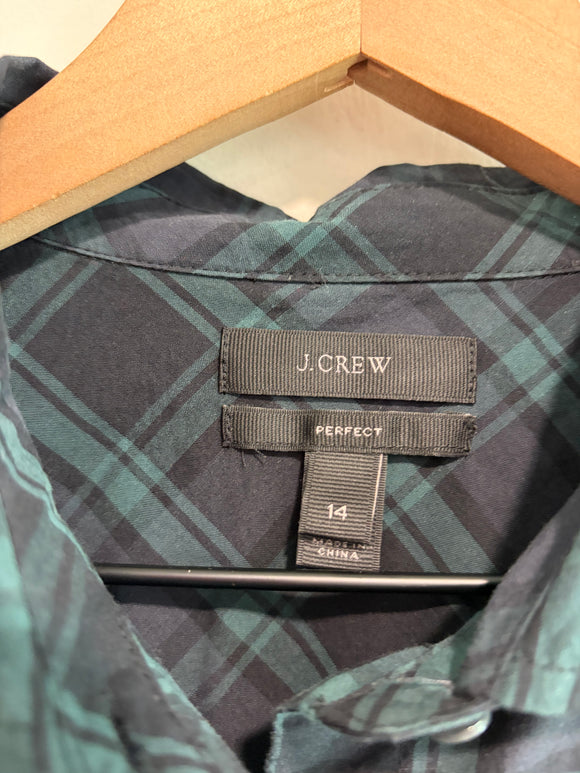 Club Collar Plaid Shirt