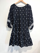 Embroidered Belted Dress-11