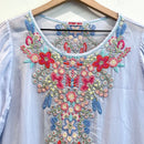 Pastel Embroidered Tunic Top-3
