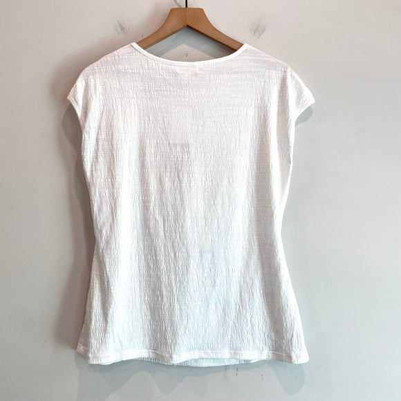 Side Tucked Cap Sleeve Top