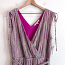 Metallic Striped Midi Dress-3