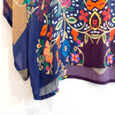 Color Block Floral Top-9