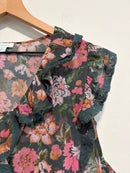 Floral Lace Ruffle Top-3
