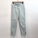 Slim Button Ankle Pants-1