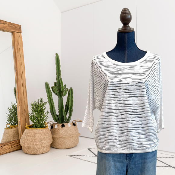 Striped Dolman Sleeve Top