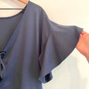 Lace Up Back Peplum Top-10