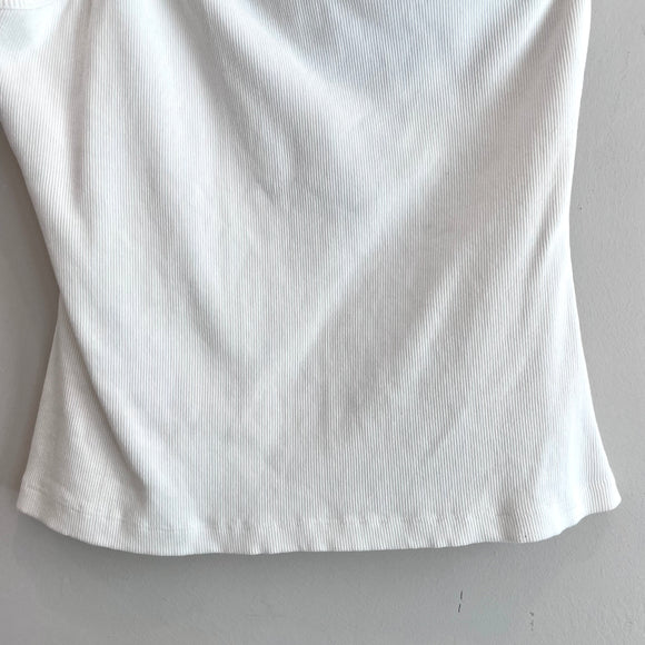 Ribbed One Shoulder Top