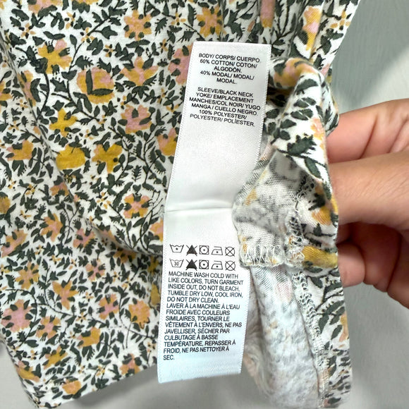 Floral Keyhole Top