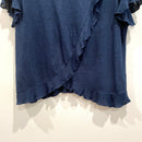 Ruffle Crossover Linen Top-11