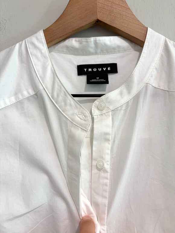 1/4 Button Poplin Top