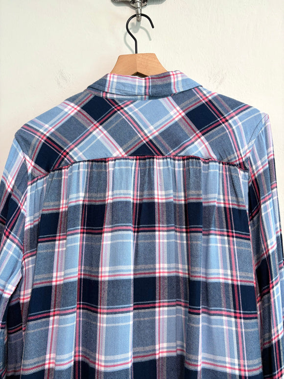 Plaid Button Down Top