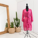 2PC Floral Sleep Dress Robe Set-1
