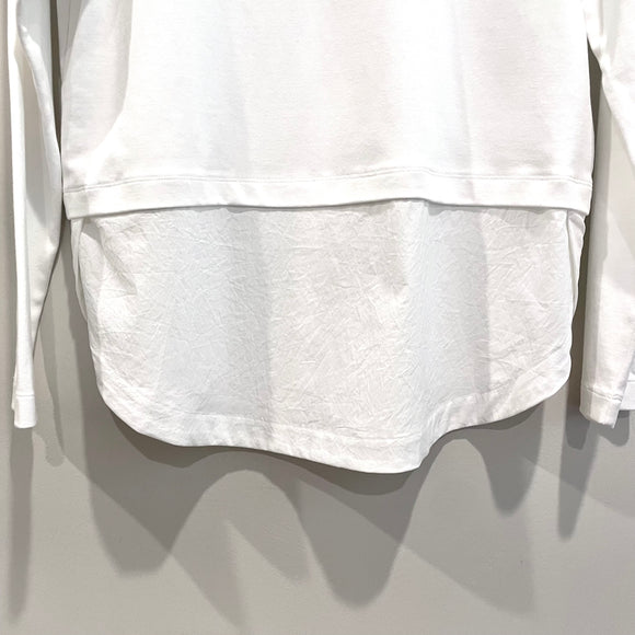 Faux Layered Hem Sweatshirt