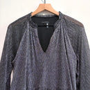 Metallic Long Sleeve Dress-3